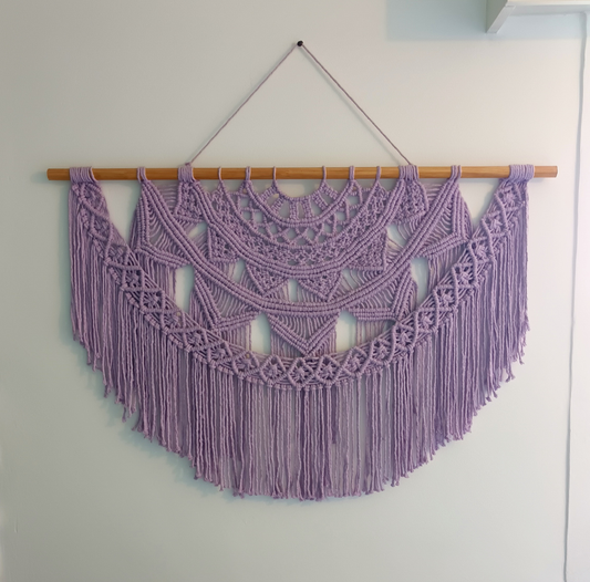 Tapiz de macramé MANDALA